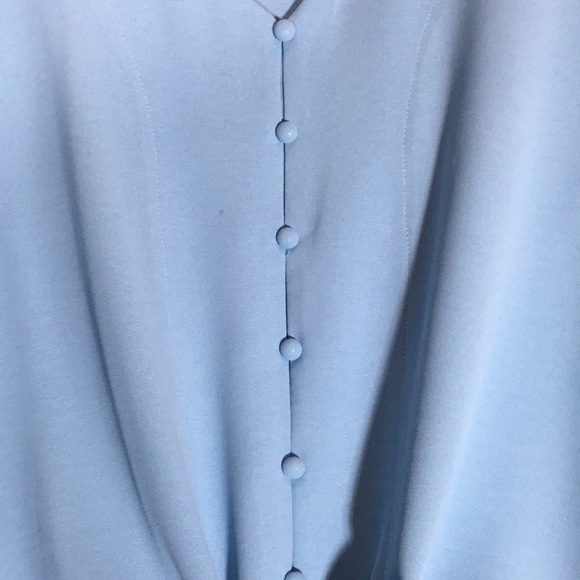 IKEVAN Oversized Relaxed Fit Versatile Wrinkle Resistant Packable Tie Front Top - Picture 9 of 15